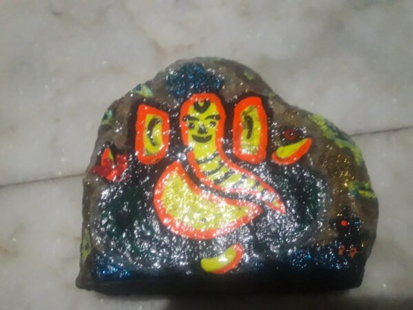 Glowing God Ganesha - HandMade Rock ART - Image 3