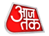 a red and white logo : Live TV